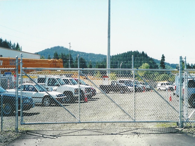 Chain link fencing