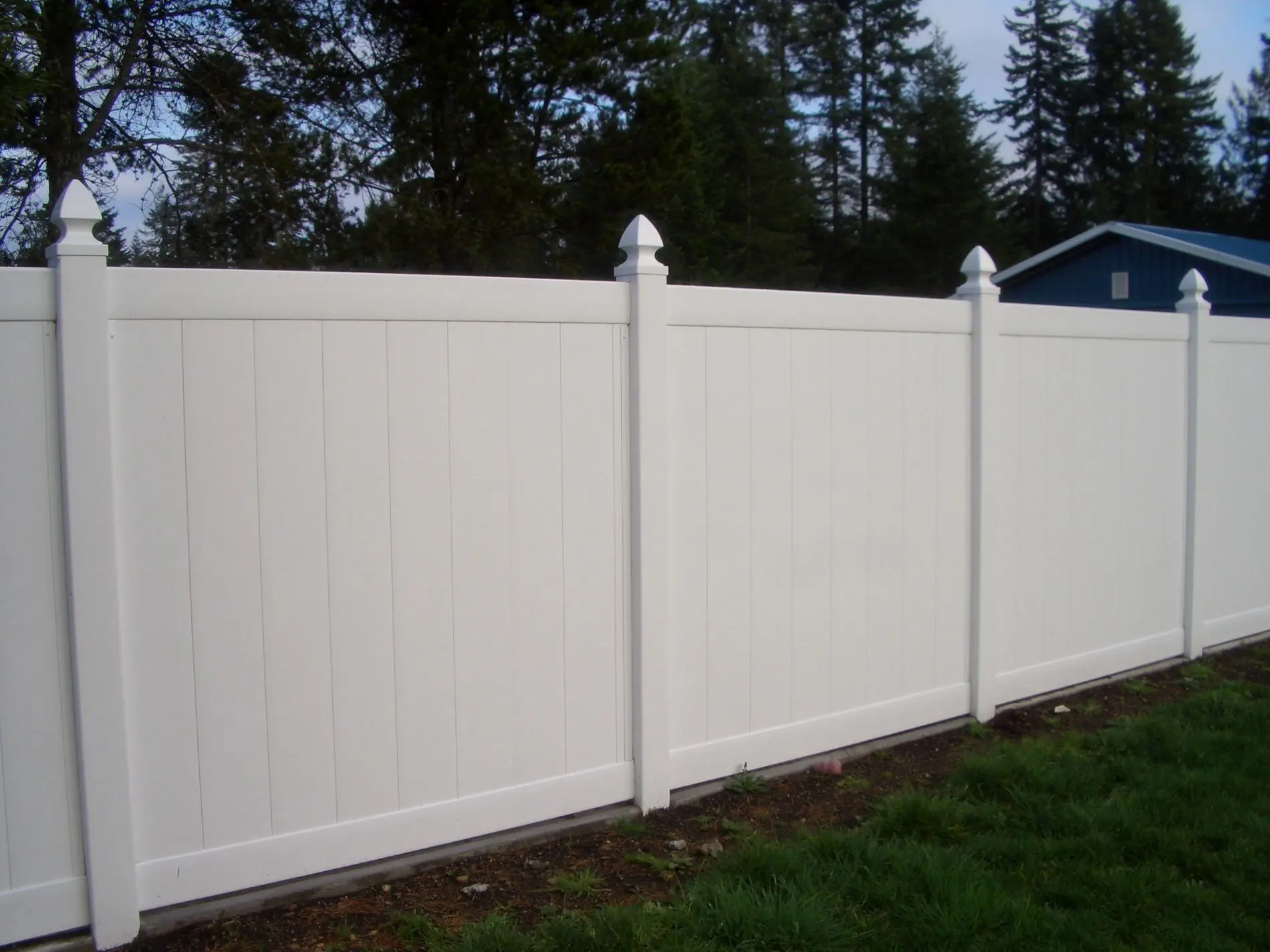 Privacy fence installation