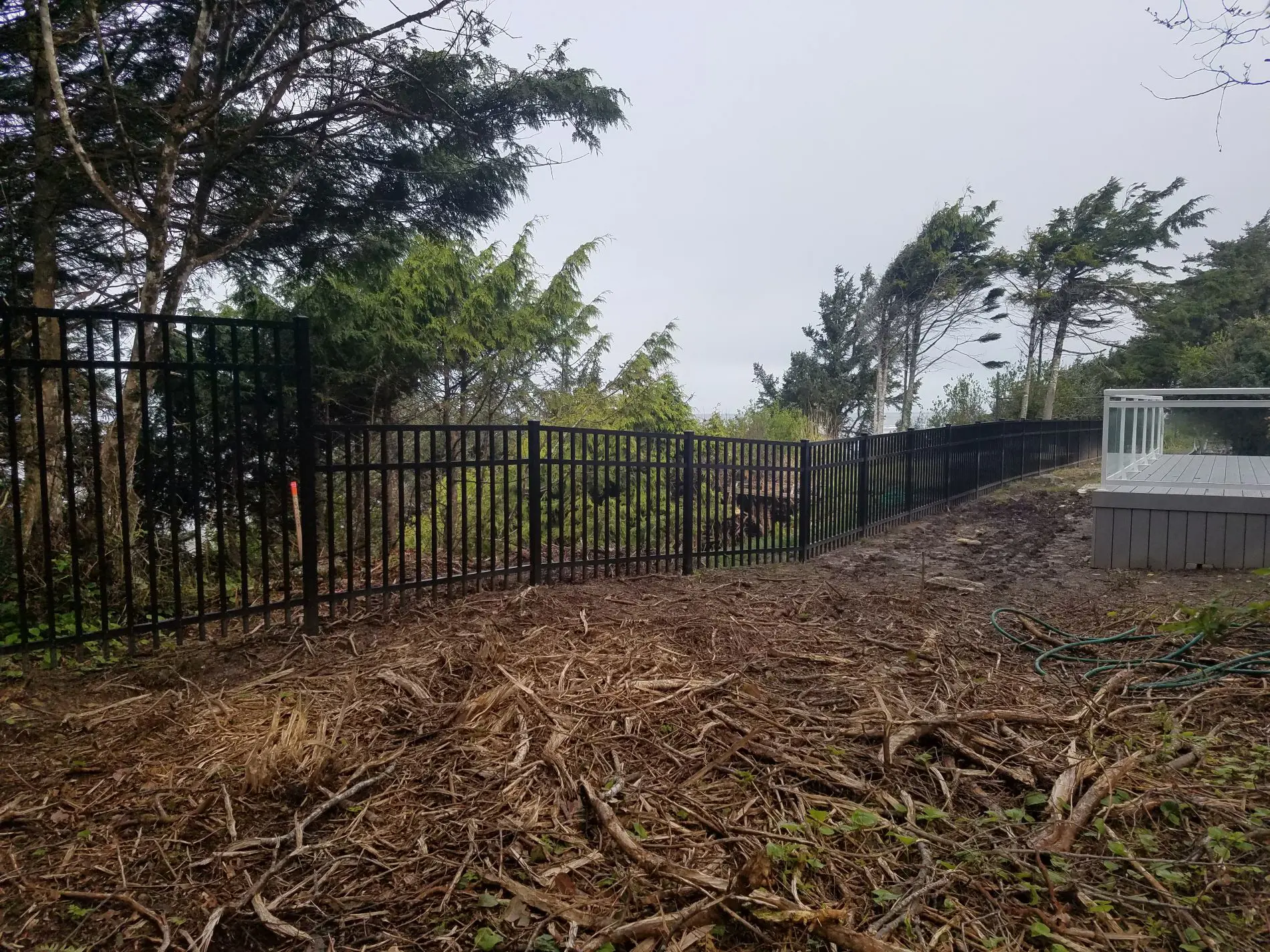 Security fencing installation